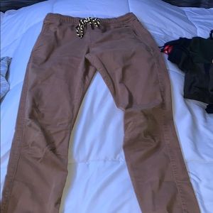Khaki joggers